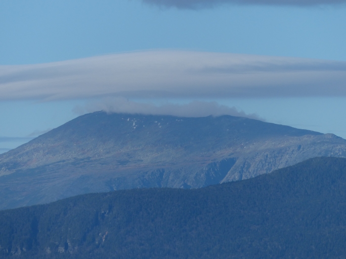 Washington with a cloud perched on the summit